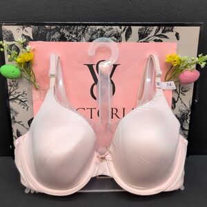 Victoria Secret Body by Victoria Lightly Lined Full Coverage Bra 34C Purest Pink